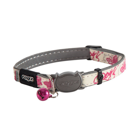 Rogz Glowcat Cat Collar with Safety Buckle