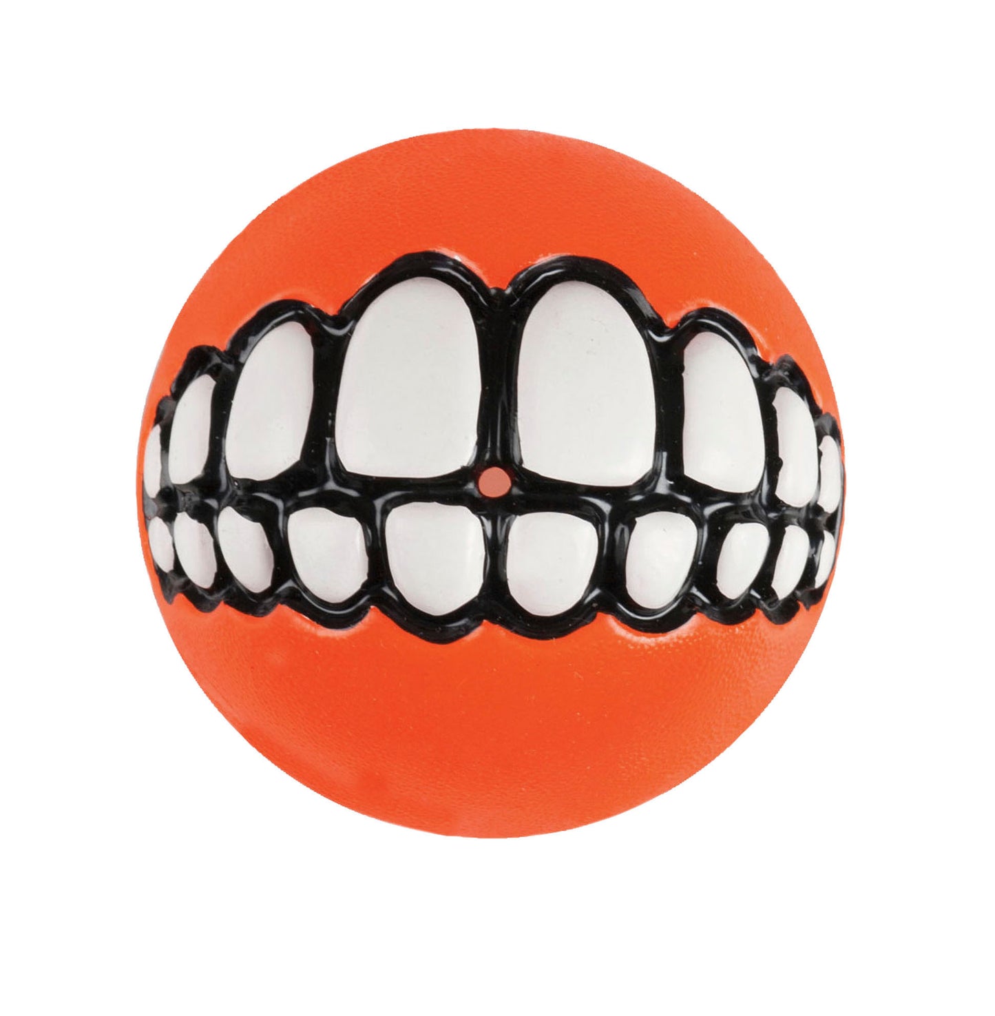 Rogz Dog Ball Grinz With Teeth Small - 2in